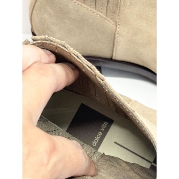 Dolce Vita Boots Size 8 H20 Womens Leather Block Heel Ankle Booties - Picture 8 of 11